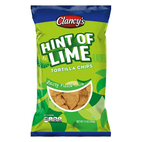 Clancy's Hint of Lime Tortilla Chips, 13 oz